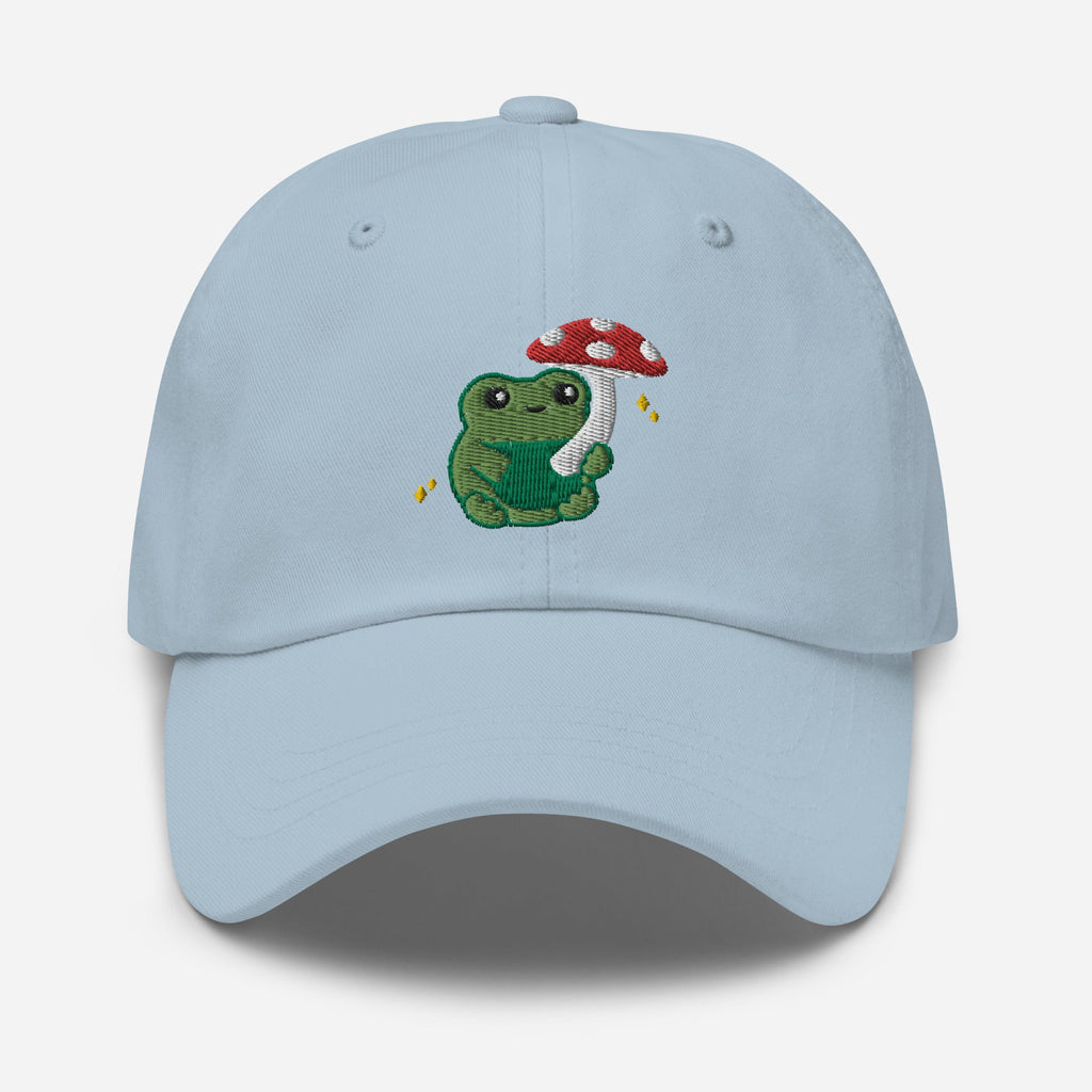Embroidered Mushroom Frog Baseball Hat