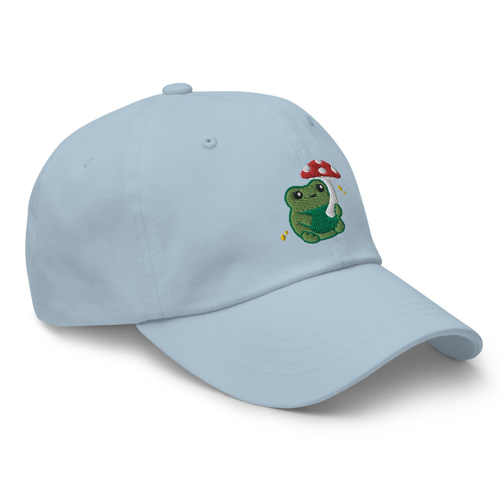 Embroidered Mushroom Frog Baseball Hat