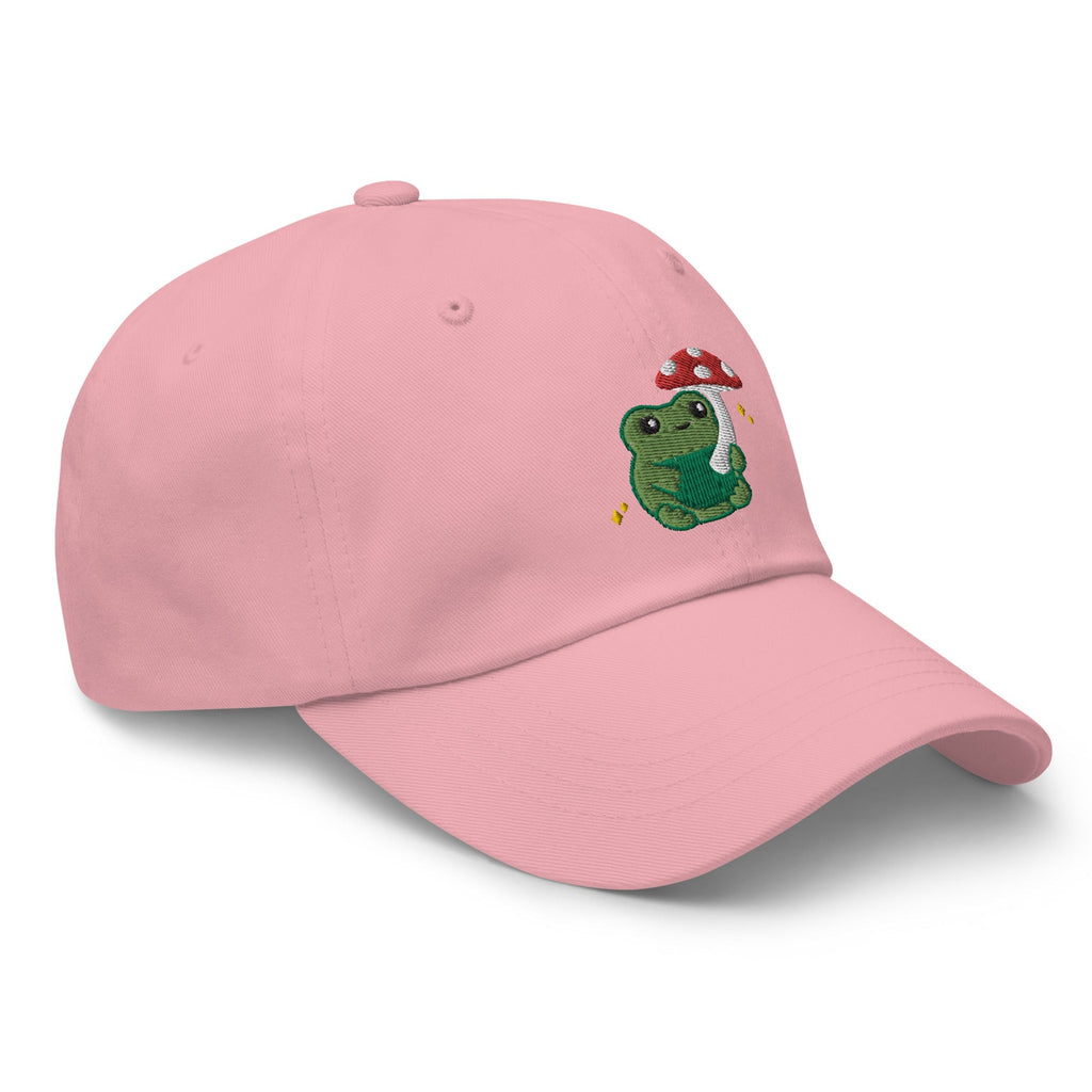 Embroidered Mushroom Frog Baseball Hat