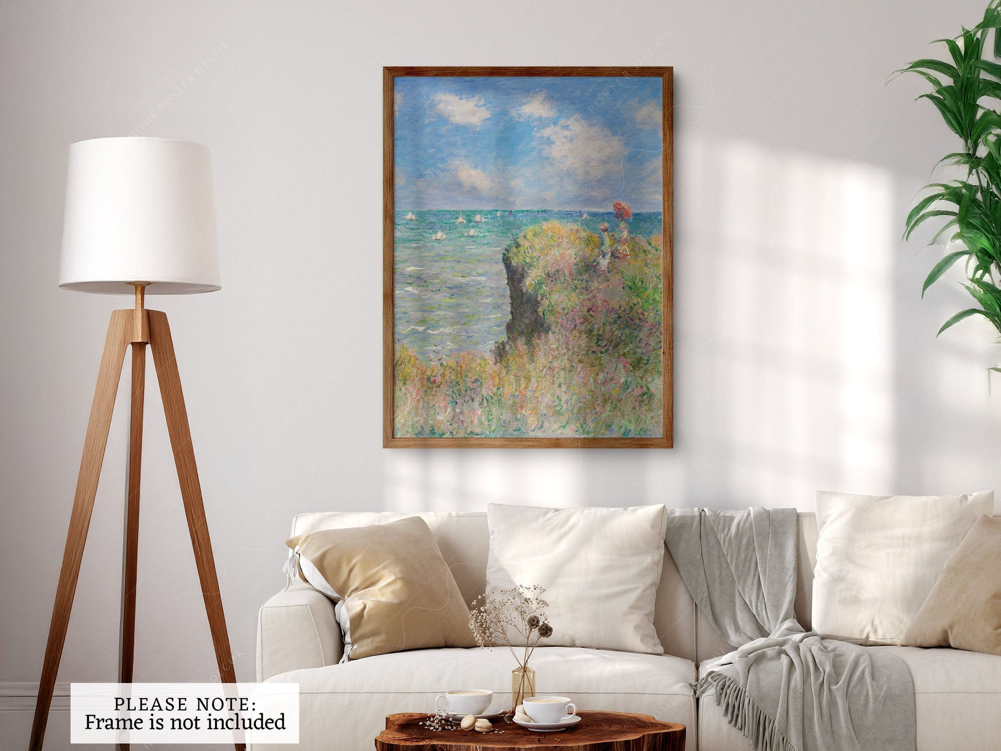 Claude Monet - Cliff Walk at Pourville Print