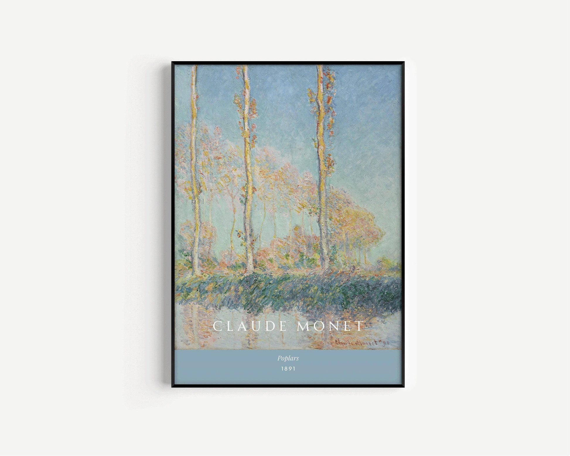 Claude Monet - Peupliers | Œuvres d'art célèbres (disponible encadrées ou non encadrées)