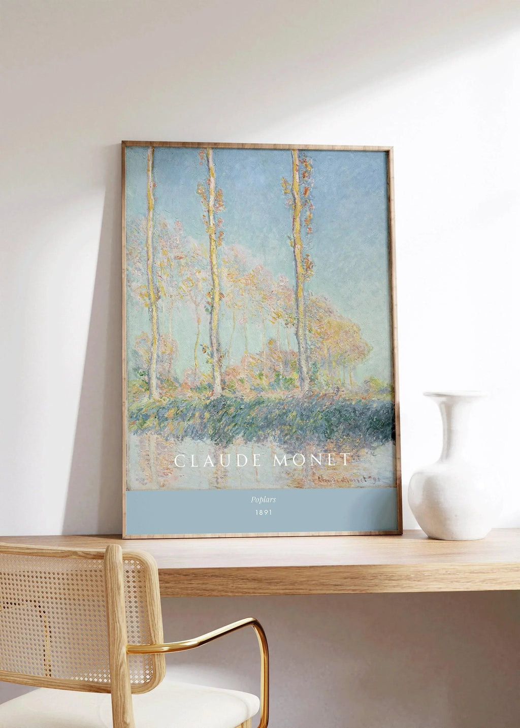 Claude Monet - Peupliers | Œuvres d'art célèbres (disponible encadrées ou non encadrées)