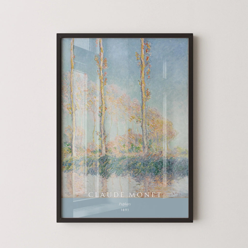 Claude Monet - Peupliers | Œuvres d'art célèbres (disponible encadrées ou non encadrées)
