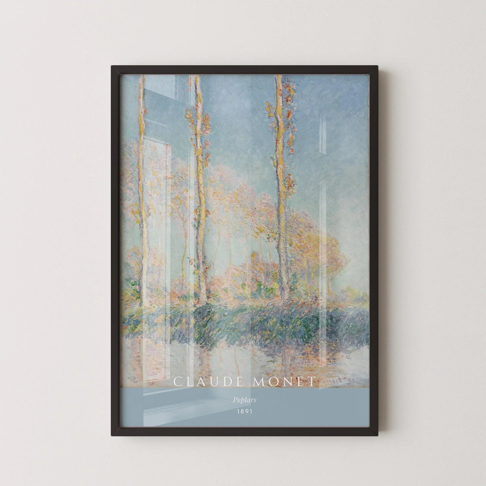 Claude Monet - Peupliers | Œuvres d'art célèbres (disponible encadrées ou non encadrées)