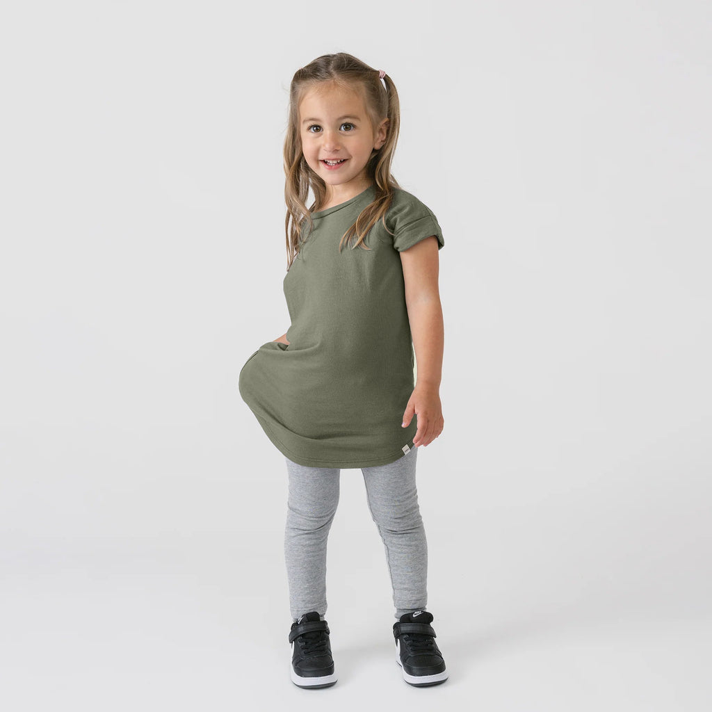 Cloud Rolled Sleeve Dress