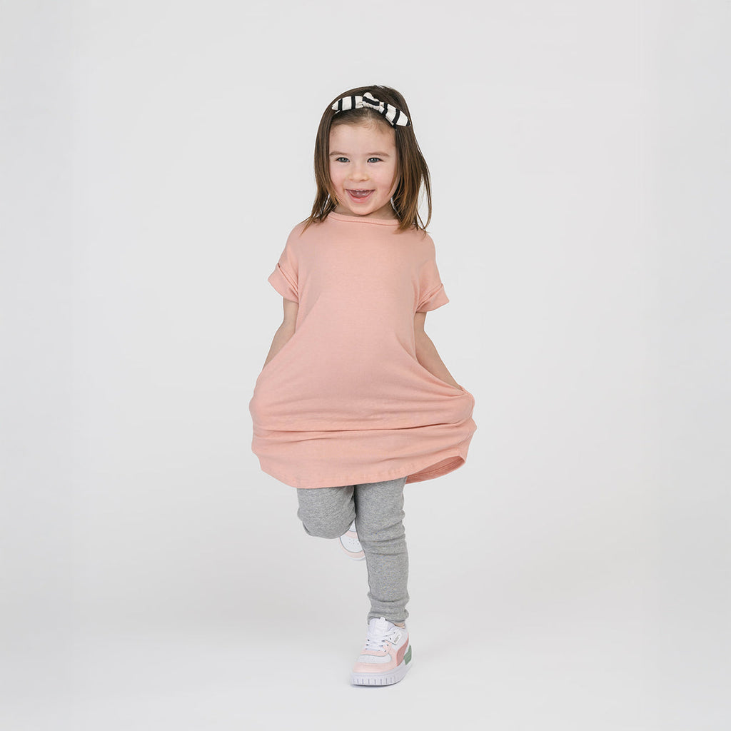 Cloud Rolled Sleeve Dress