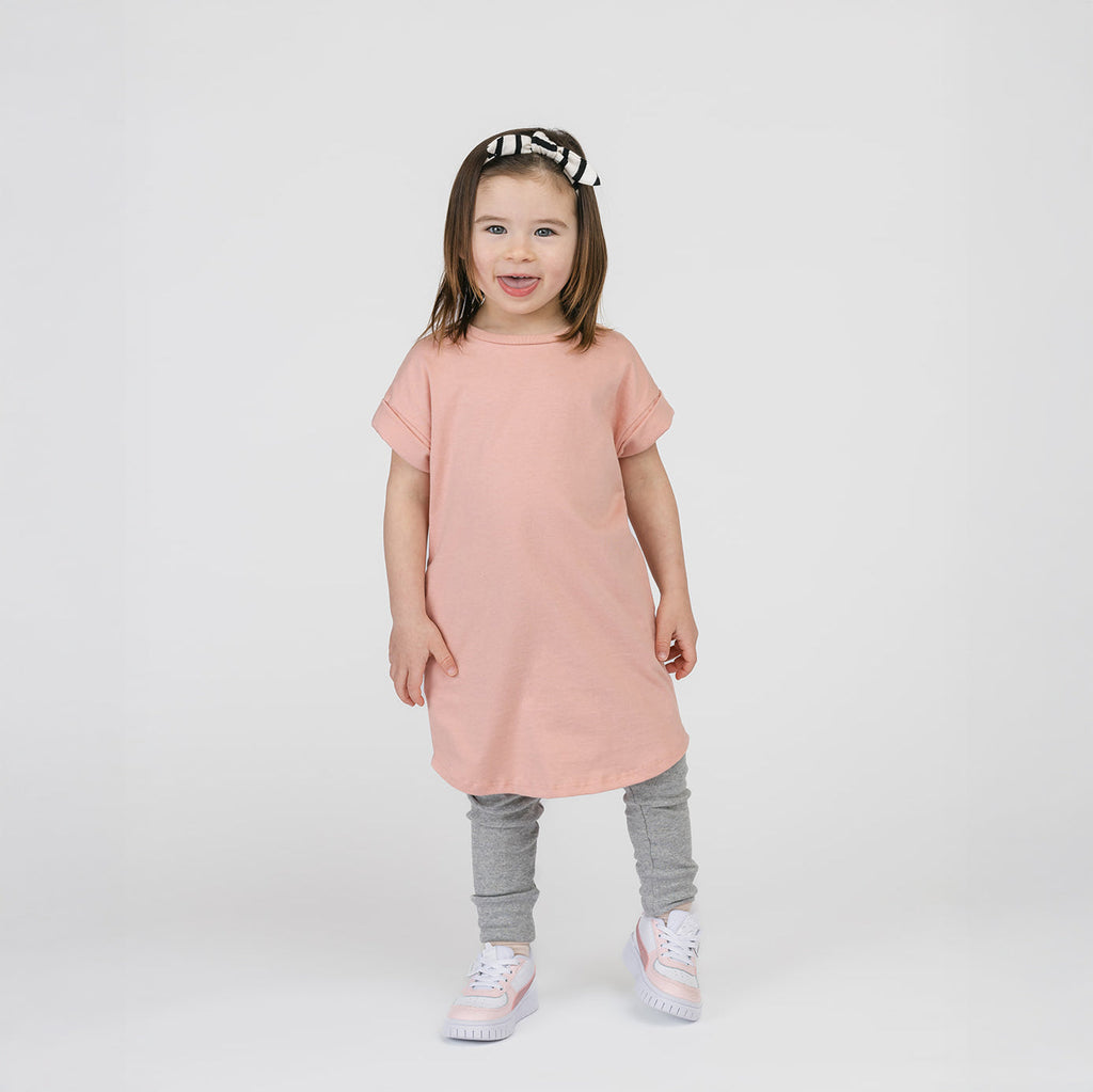 Cloud Rolled Sleeve Dress