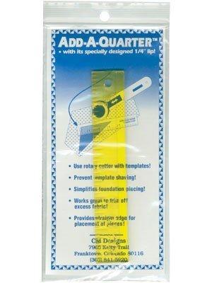 Ajouter une règle jaune d'un quart de 1/4"