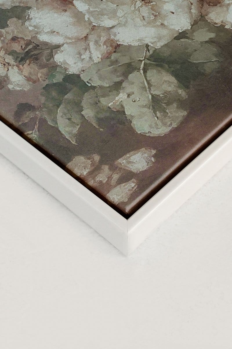 WHITE PEONY, Stretched Canvas Artwork
