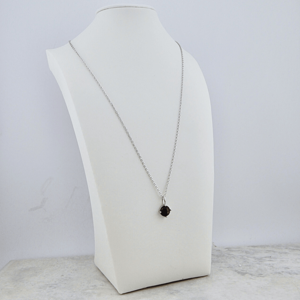 Sterling Silver and Golden Sapphire Necklace