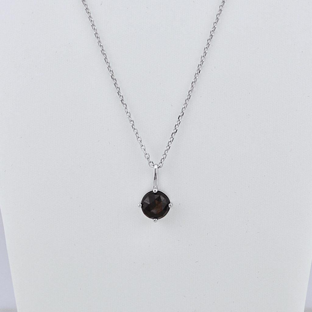 Sterling Silver and Golden Sapphire Necklace