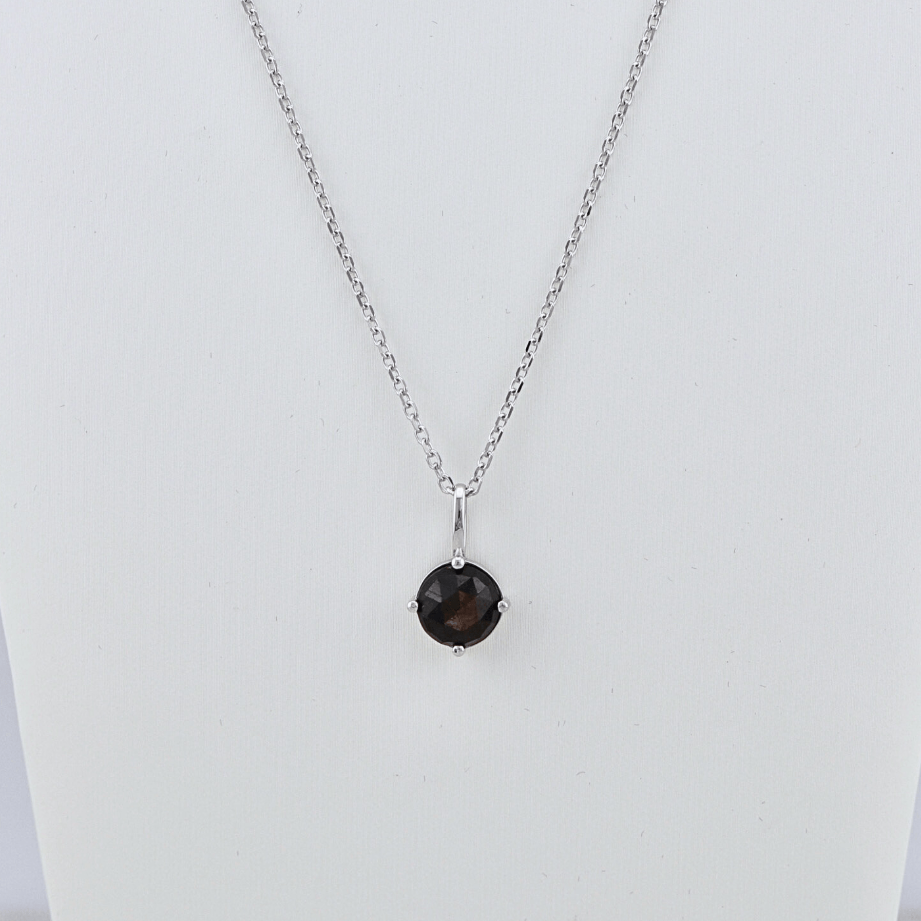 Sterling Silver and Golden Sapphire Necklace