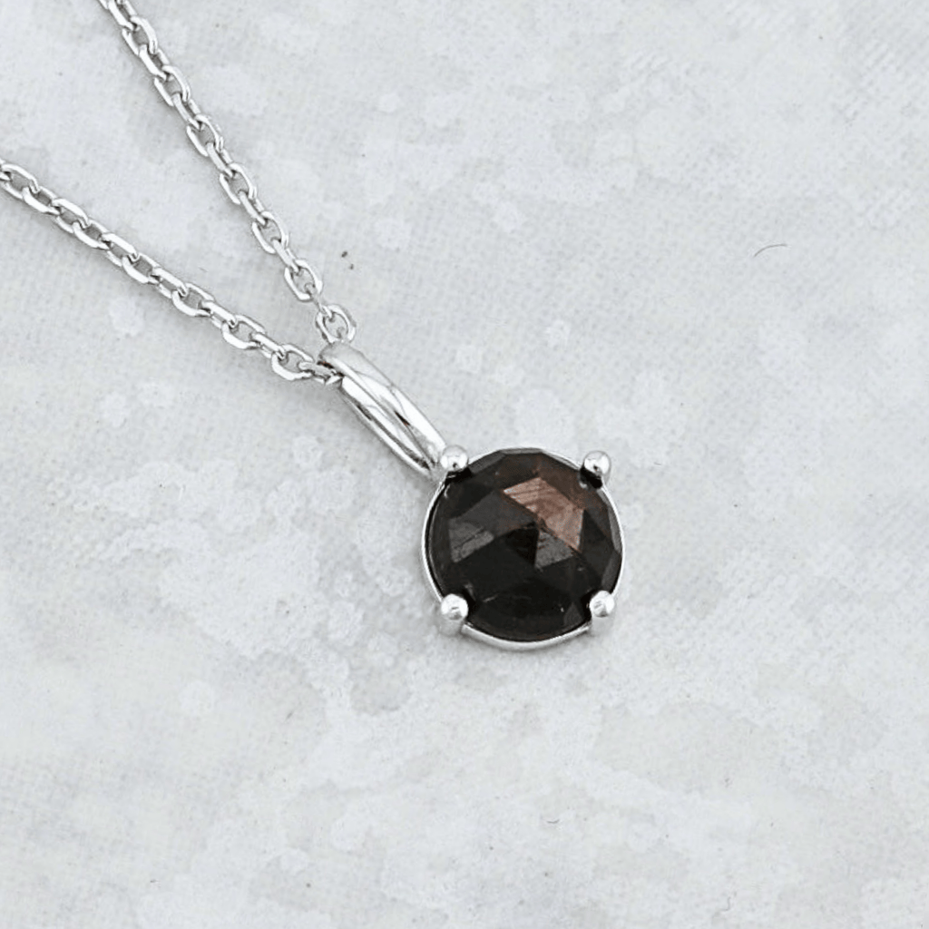 Sterling Silver and Golden Sapphire Necklace