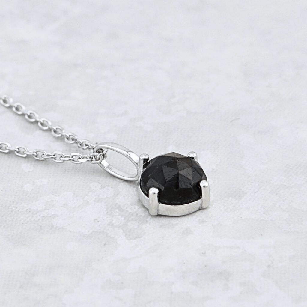 Sterling Silver and Golden Sapphire Necklace