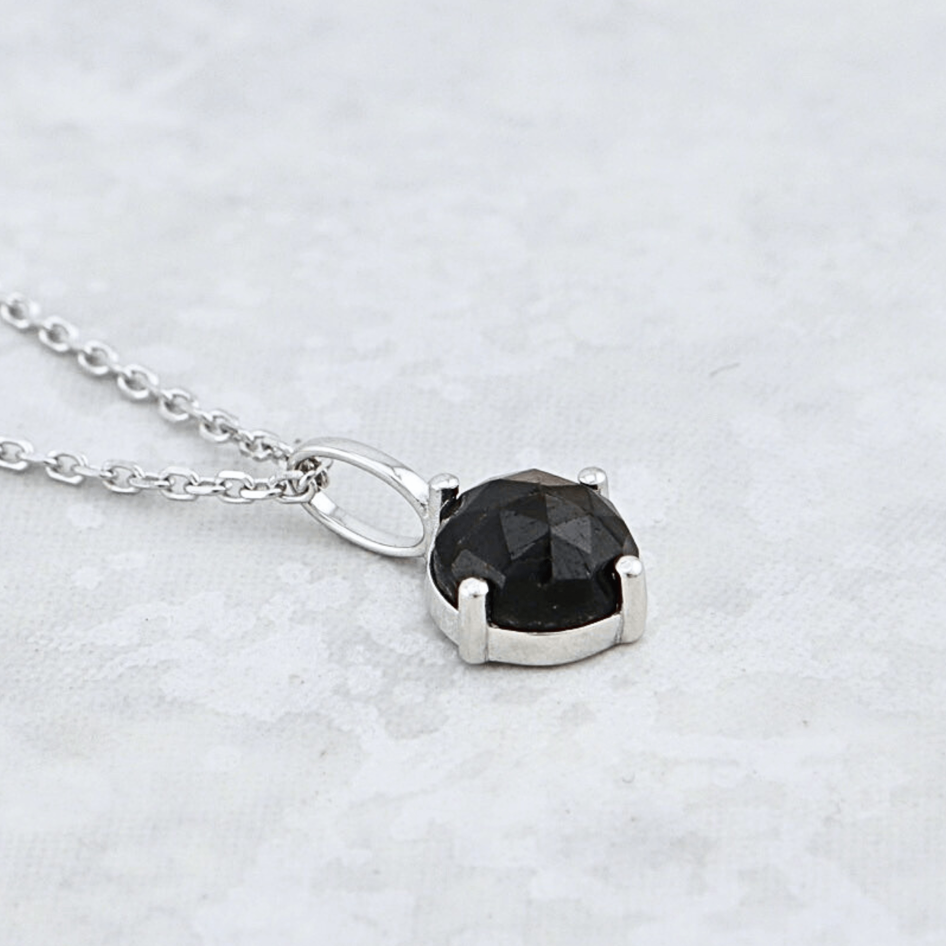 Sterling Silver and Golden Sapphire Necklace