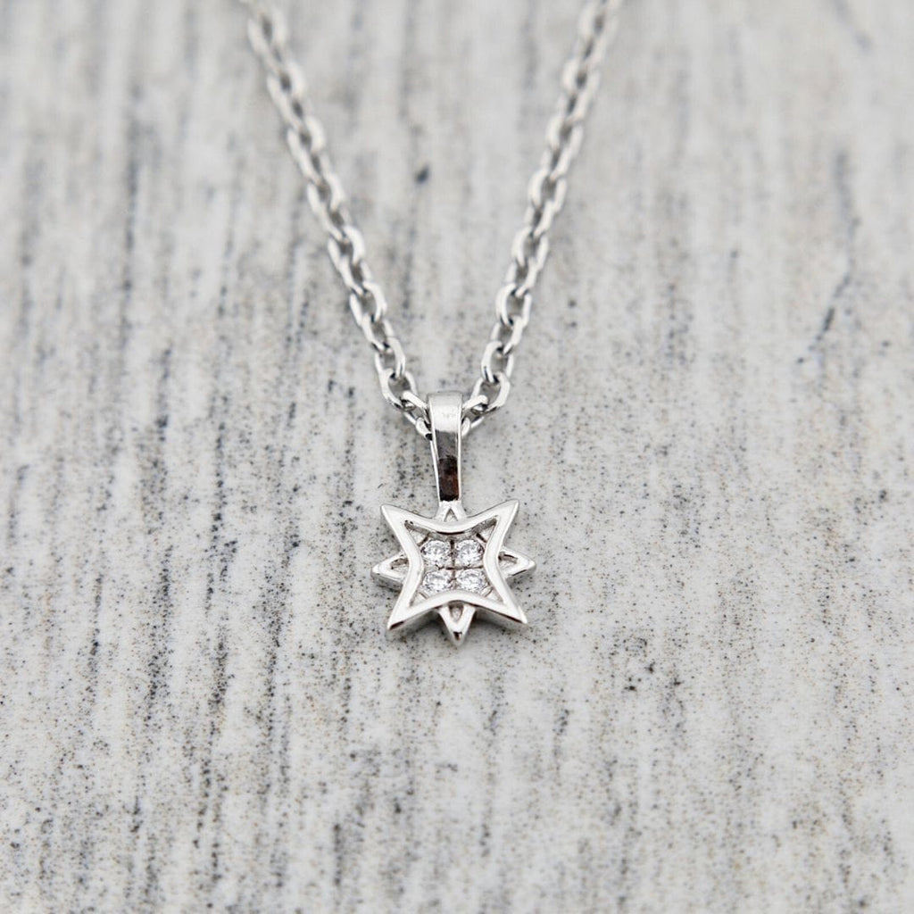 Sterling Silver North Star Necklace
