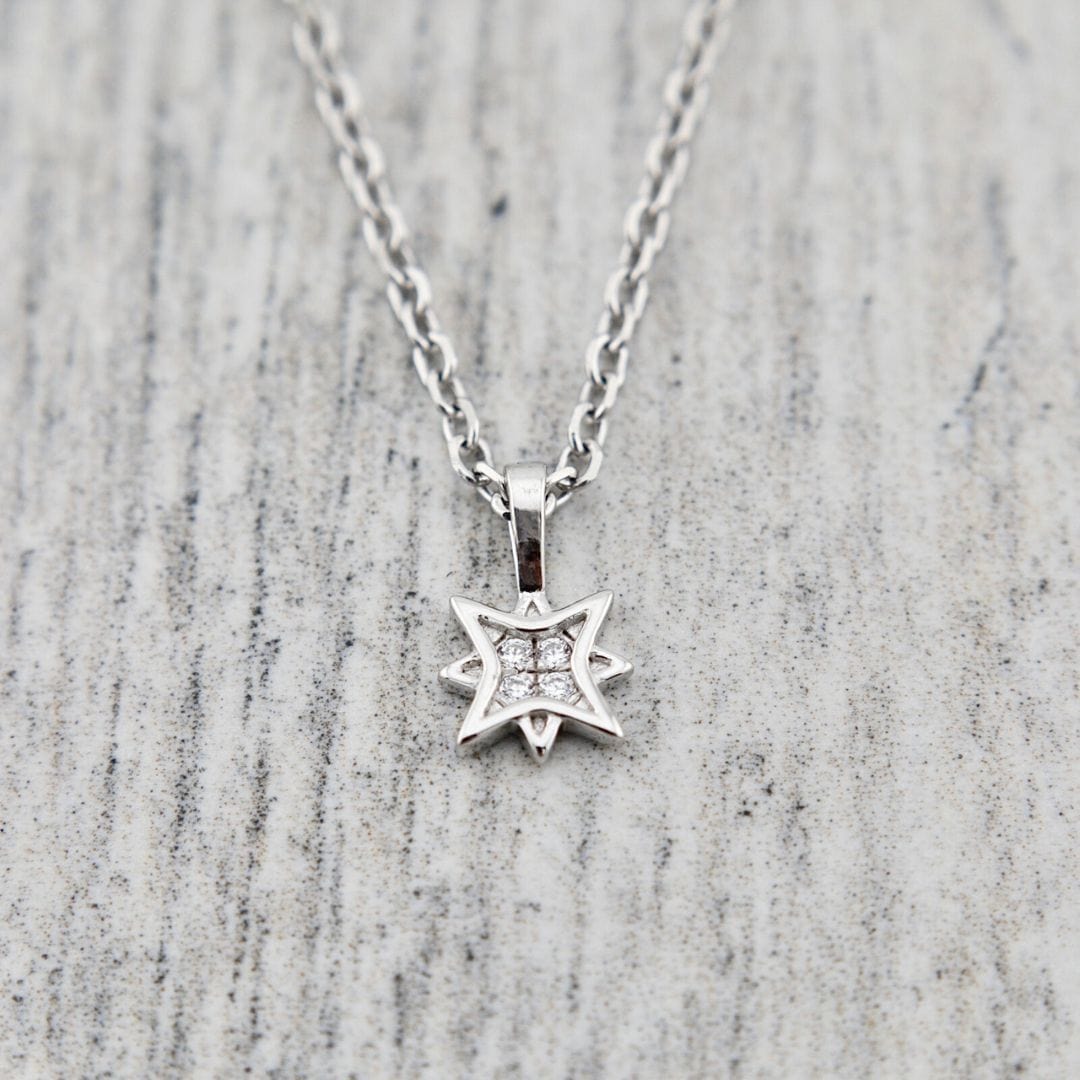 Sterling Silver North Star Necklace
