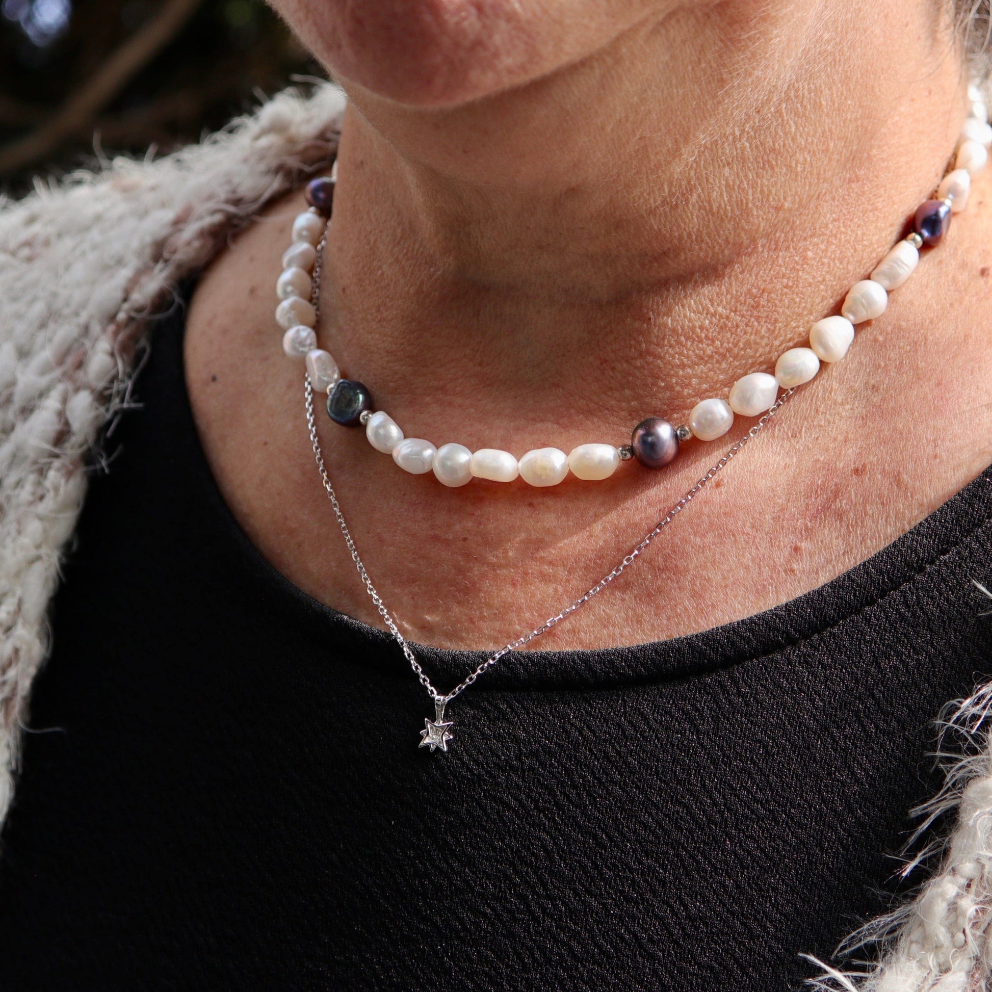 Sterling Silver North Star Necklace