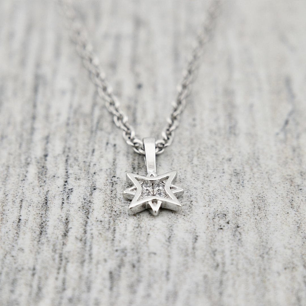 Sterling Silver North Star Necklace