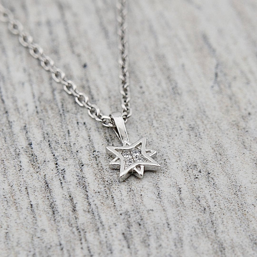 Sterling Silver North Star Necklace
