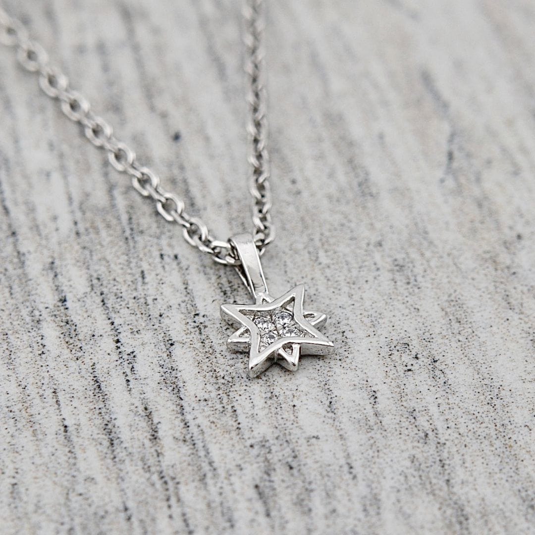 Sterling Silver North Star Necklace