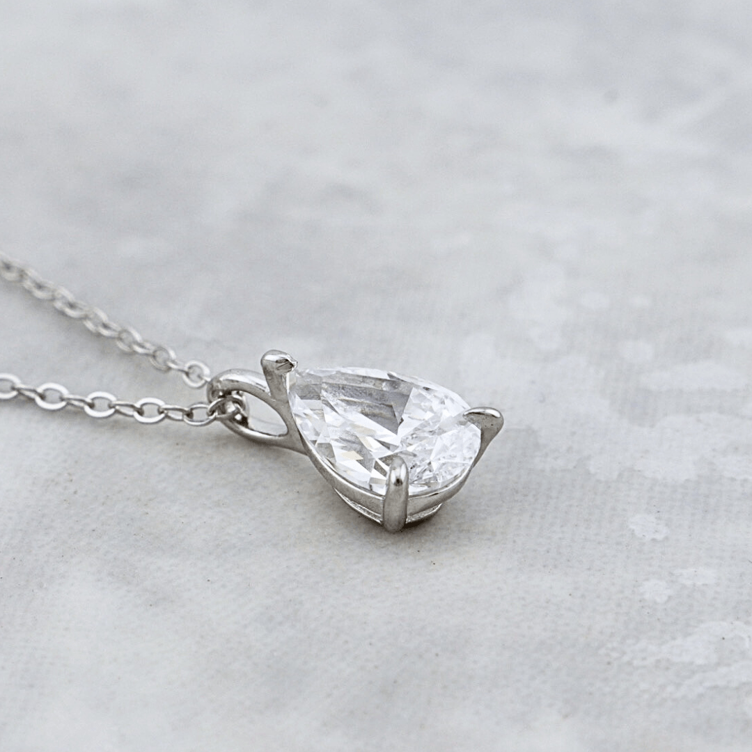 Sterling Silver Drop Necklace
