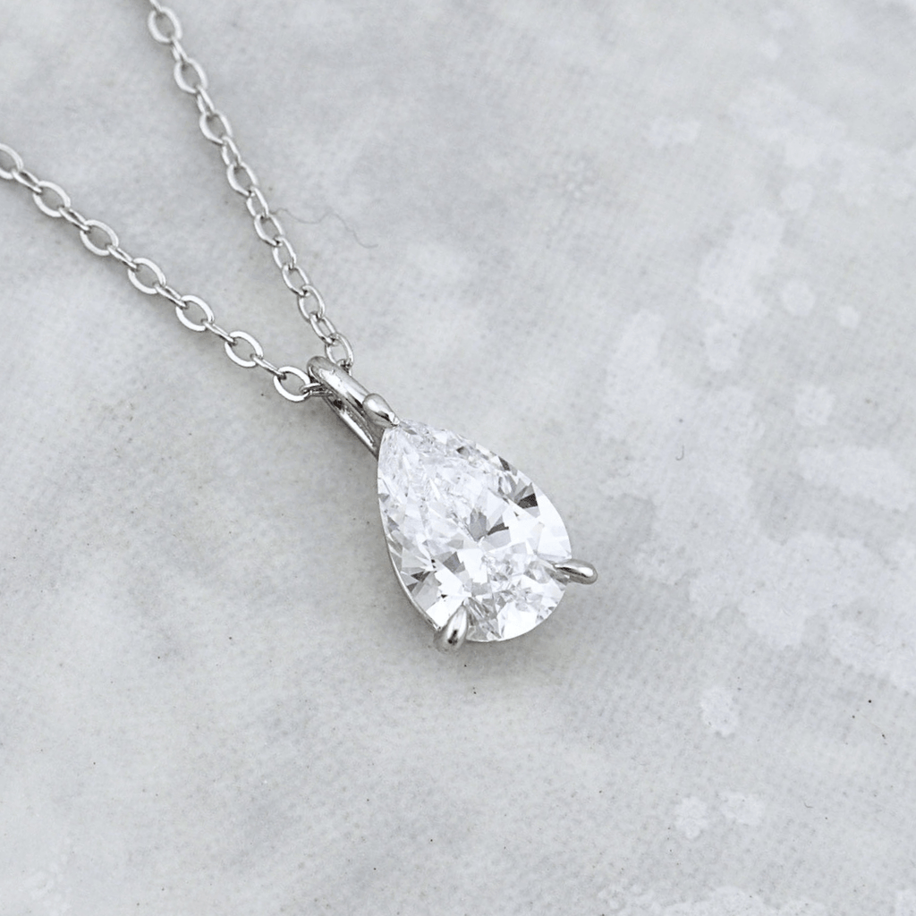 Sterling Silver Drop Necklace