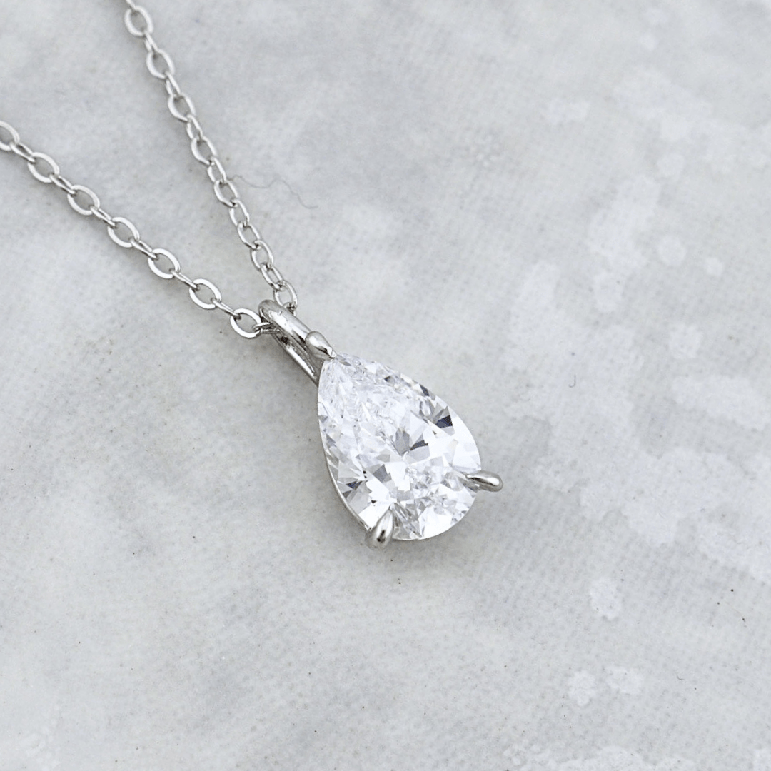 Sterling Silver Drop Necklace