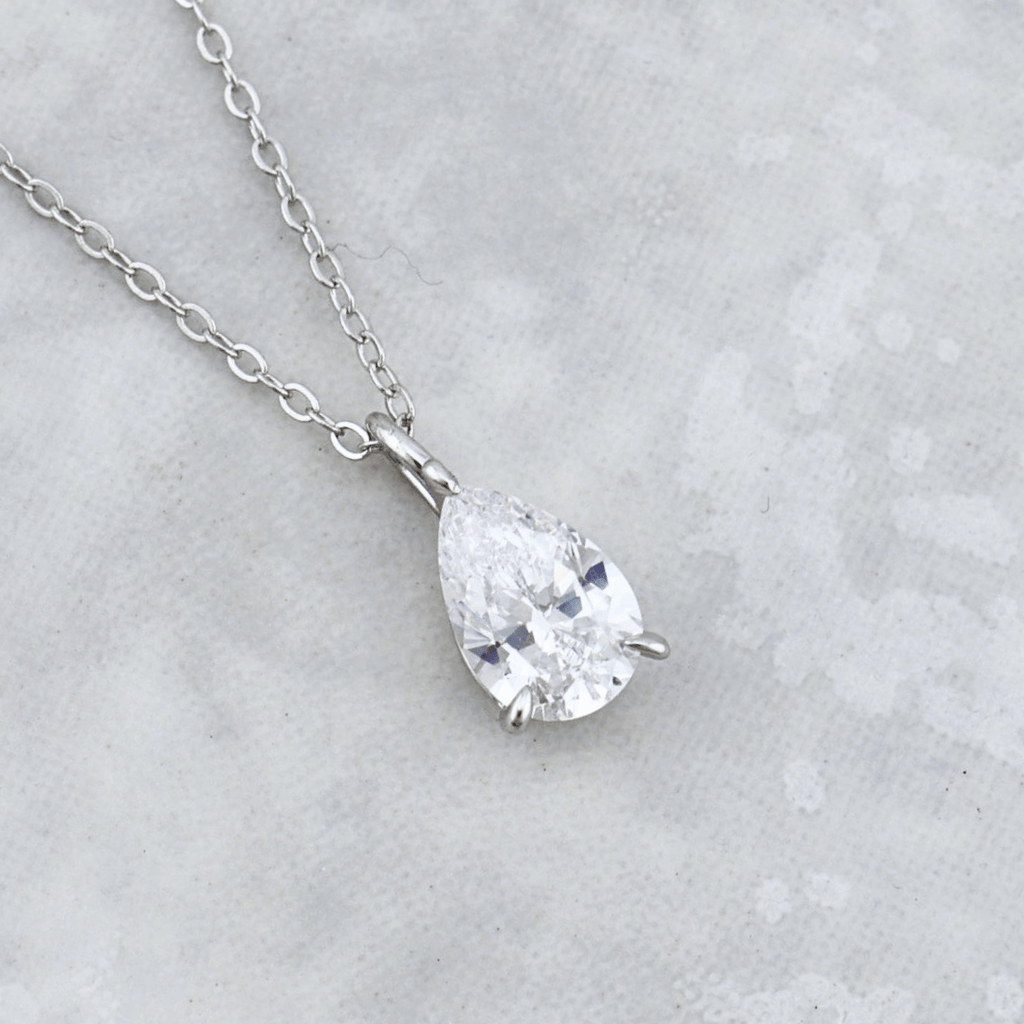 Sterling Silver Drop Necklace
