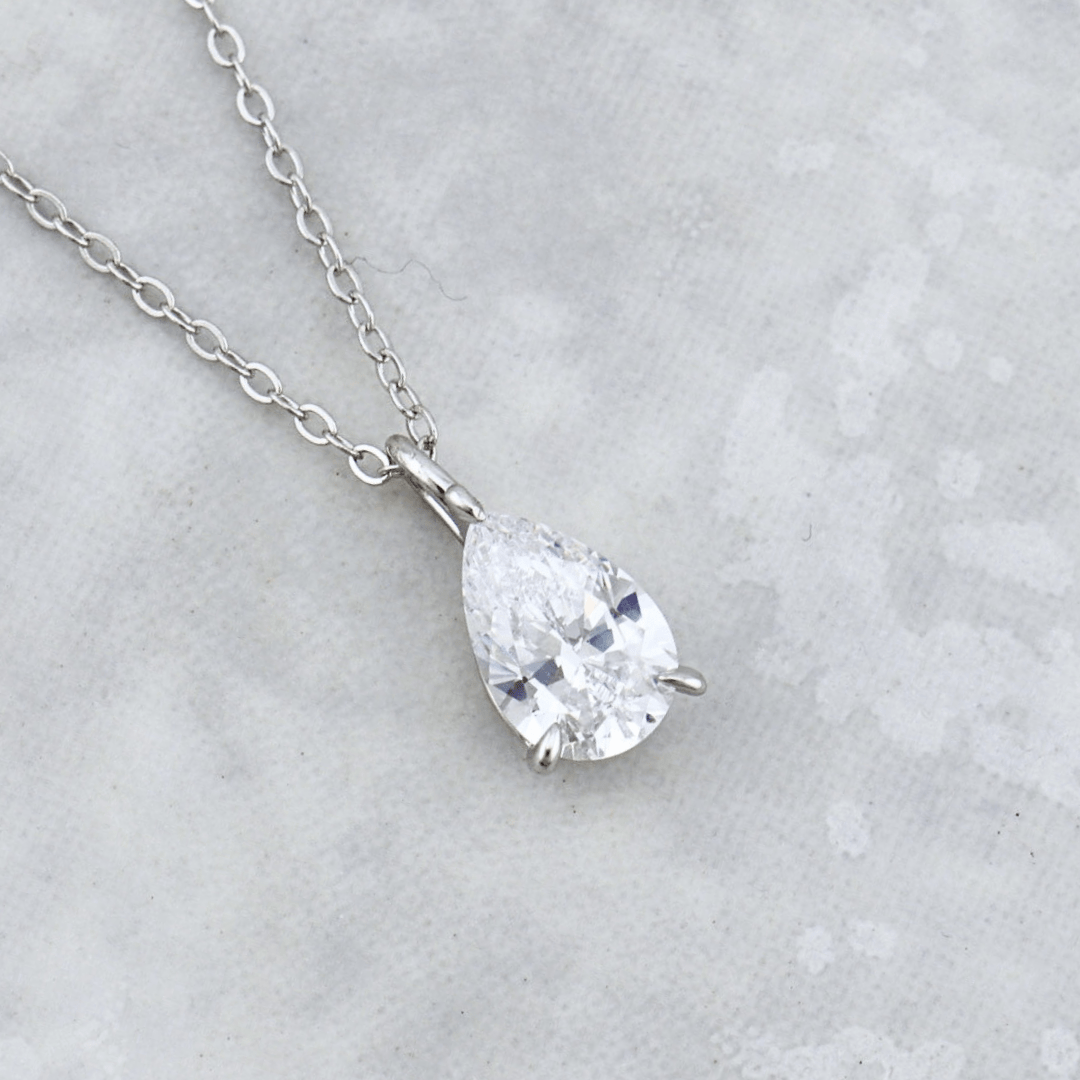Sterling Silver Drop Necklace