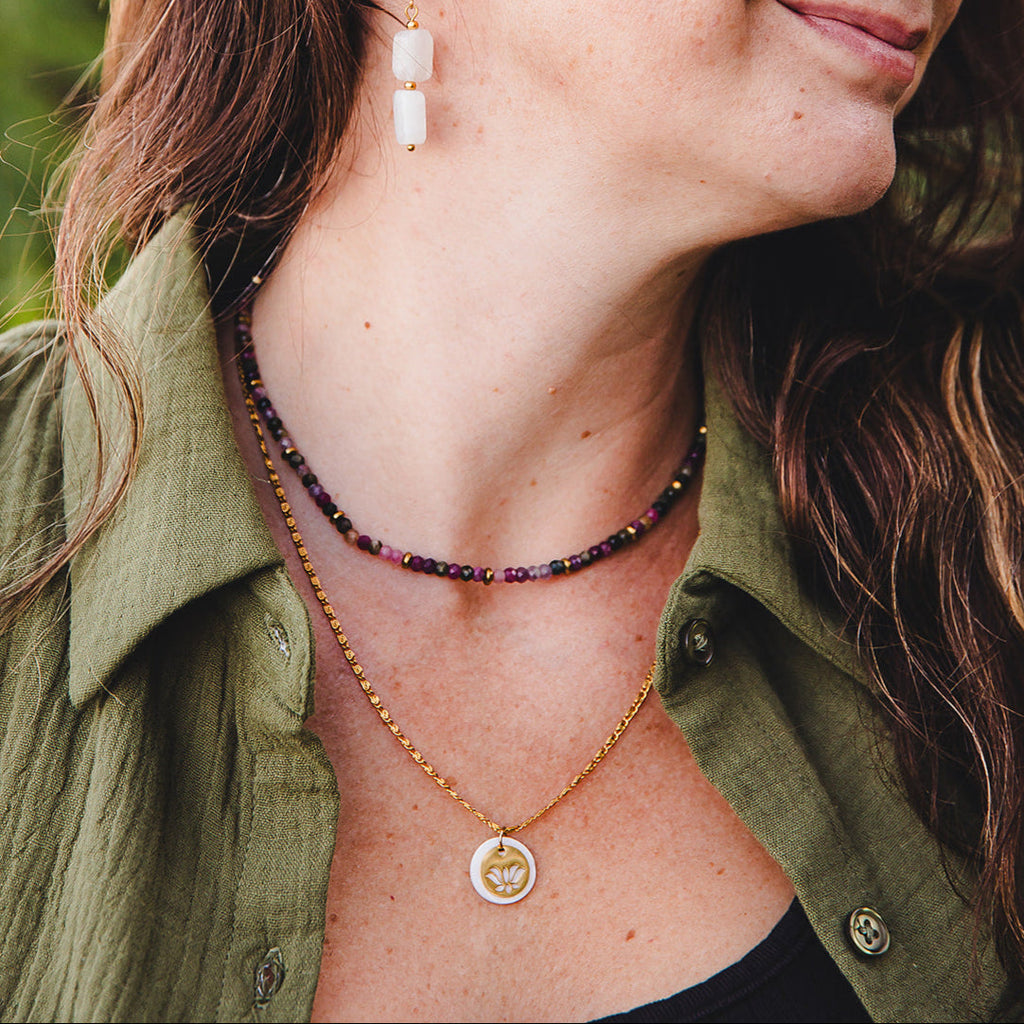 Collier en tourmaline et hématite | IRIS