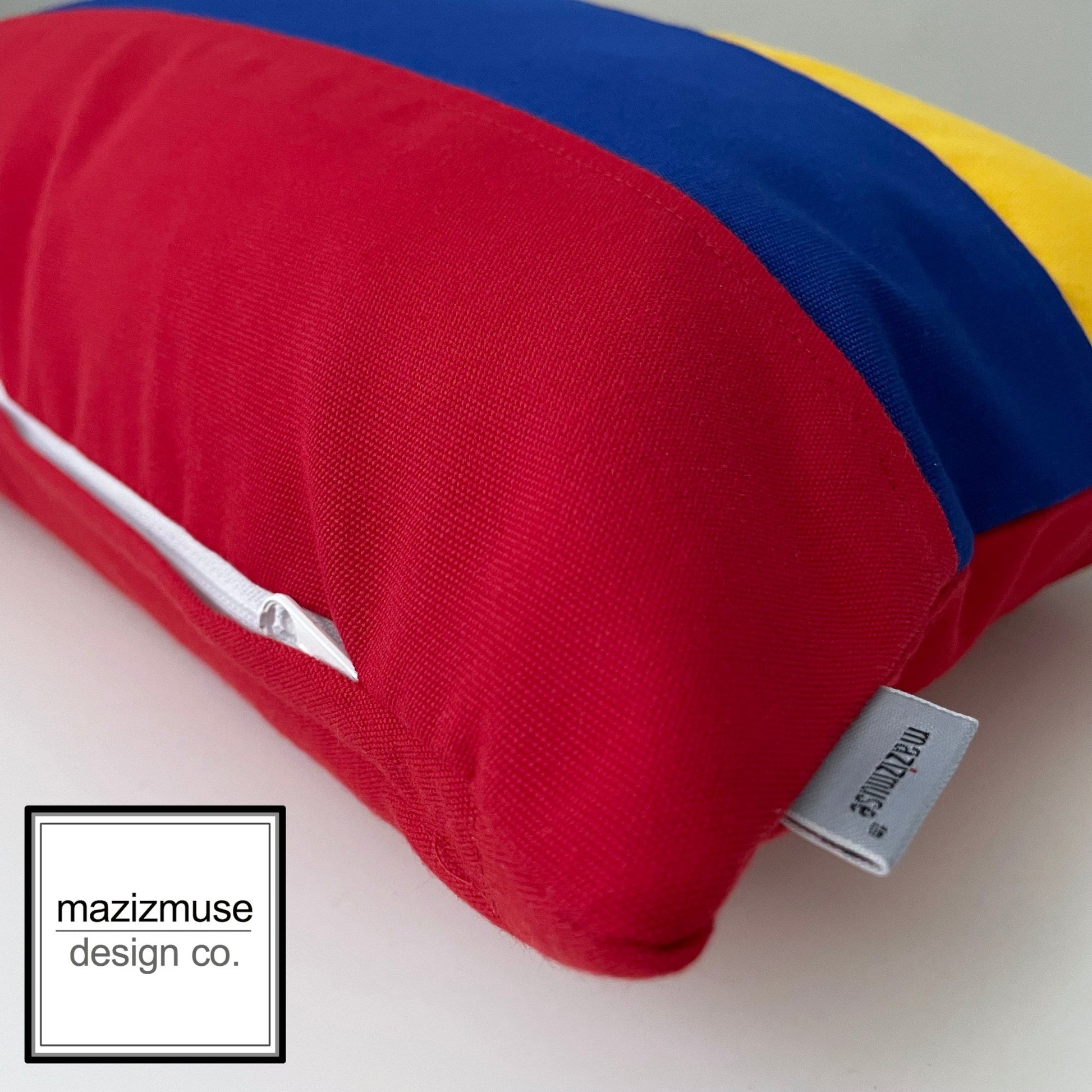 Housse de coussin Sunbrella® drapeau colombien, coussins drapeau colombien 