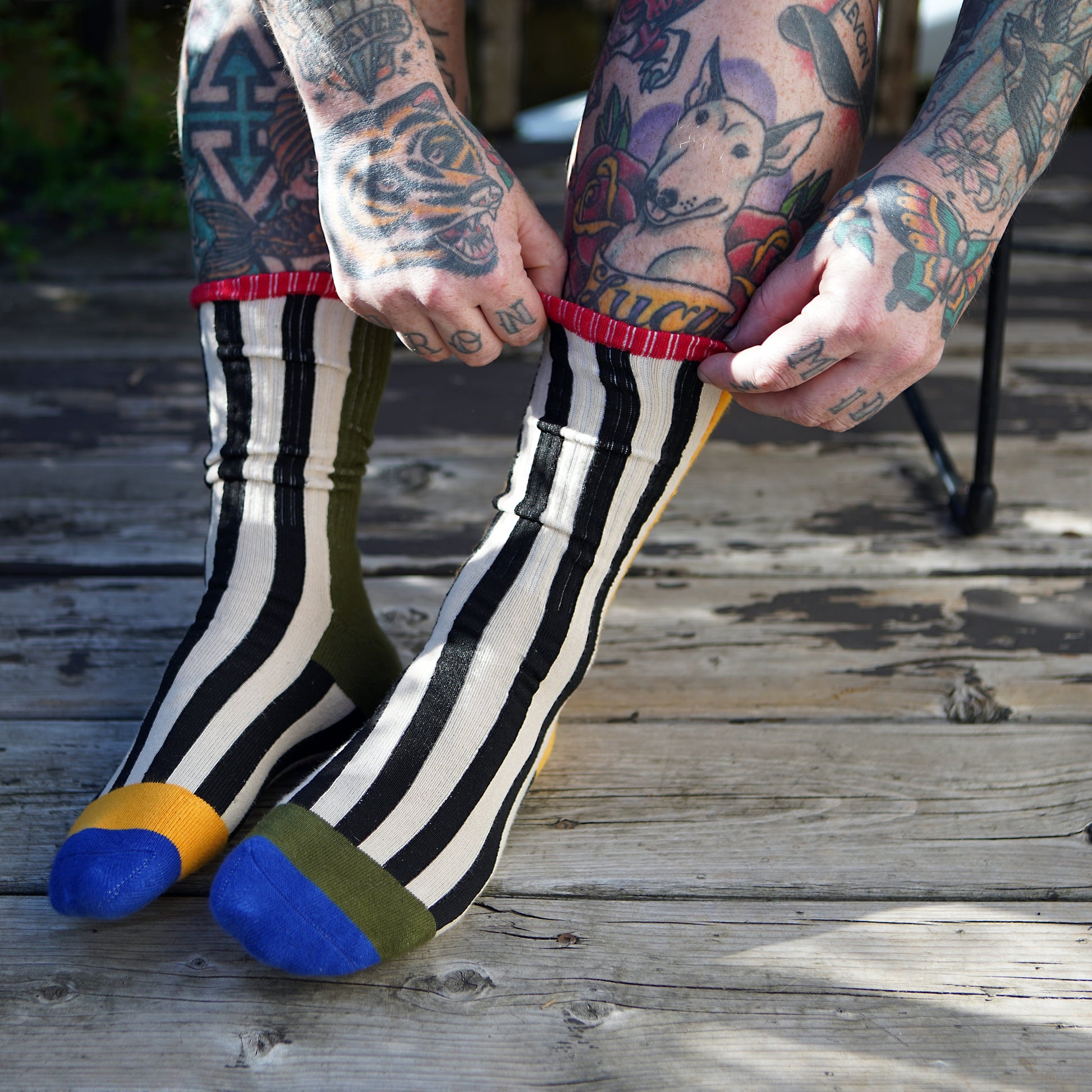 Chaussettes Colorblock