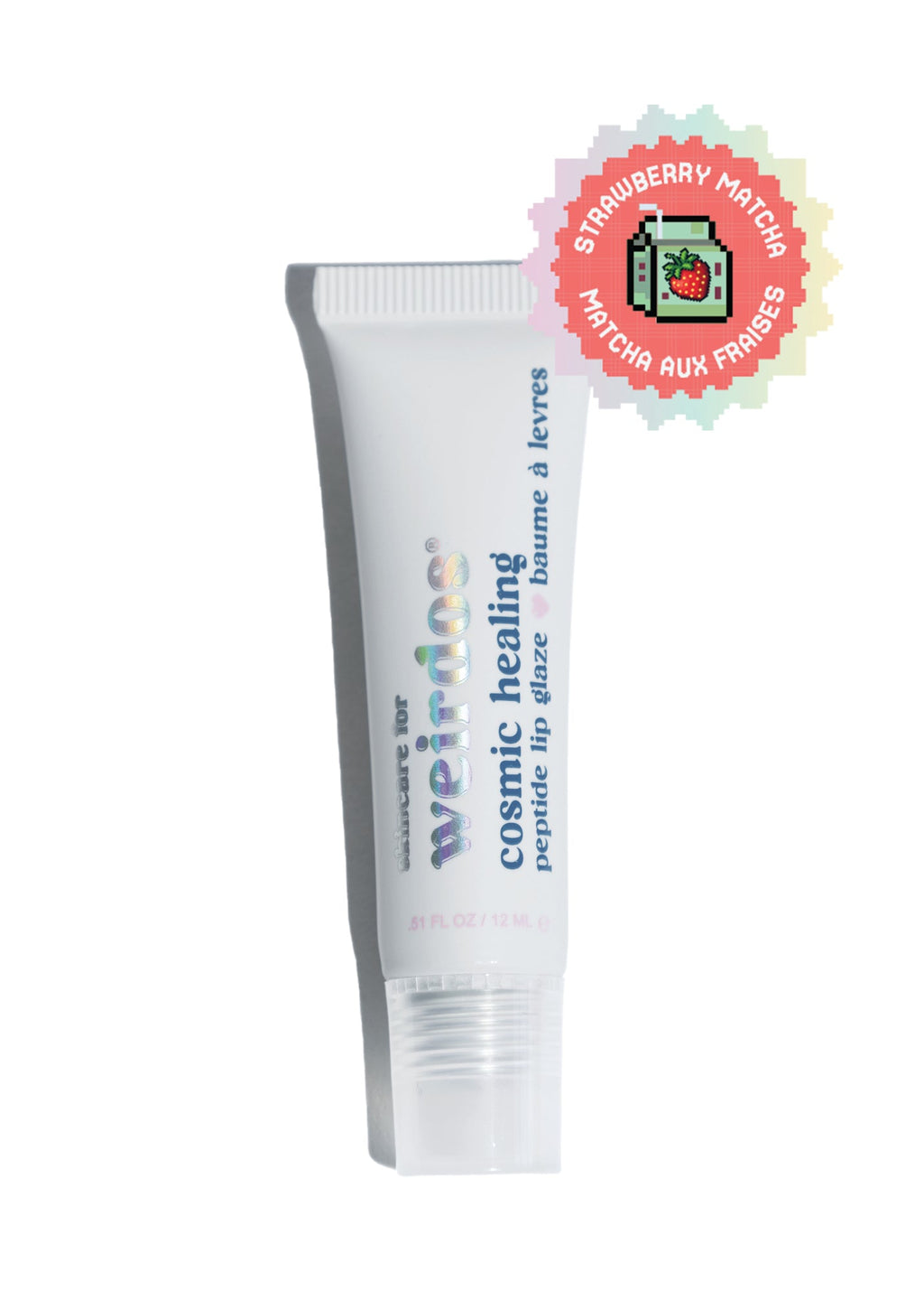 peptide lip glaze - strawberry matcha