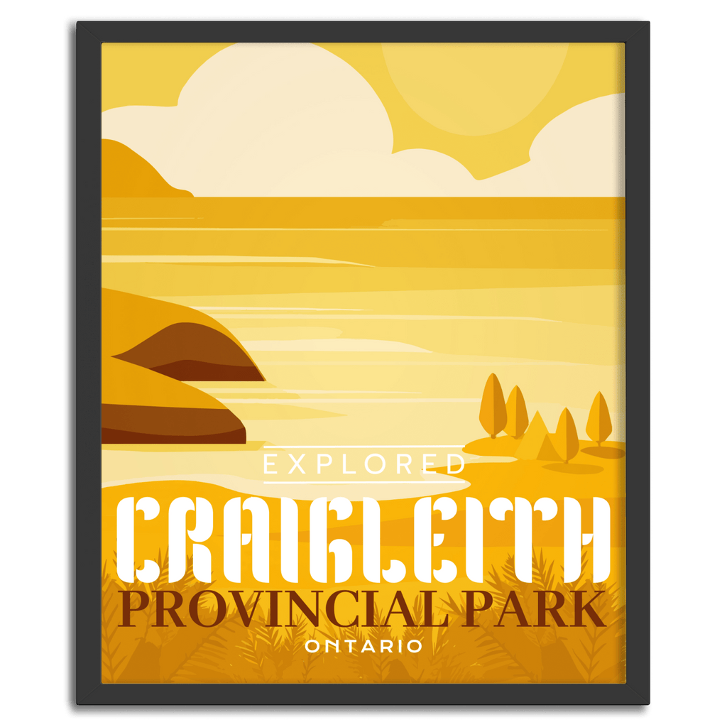 Craigleith Provincial Park 'Explored' Poster, Canada Parks