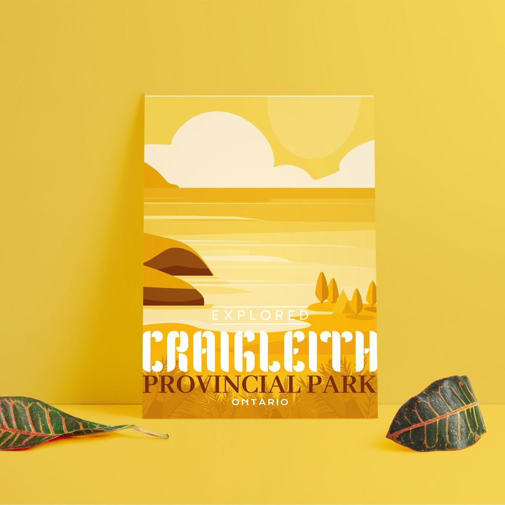 Craigleith Provincial Park 'Explored' Poster, Canada Parks