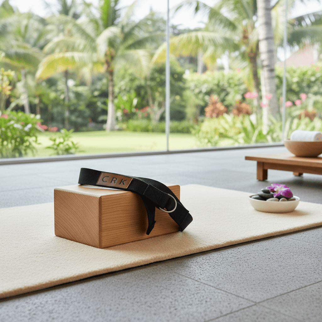 Crk Yoga Mat Carrying Strap and Exercise Strap • The Black Strap