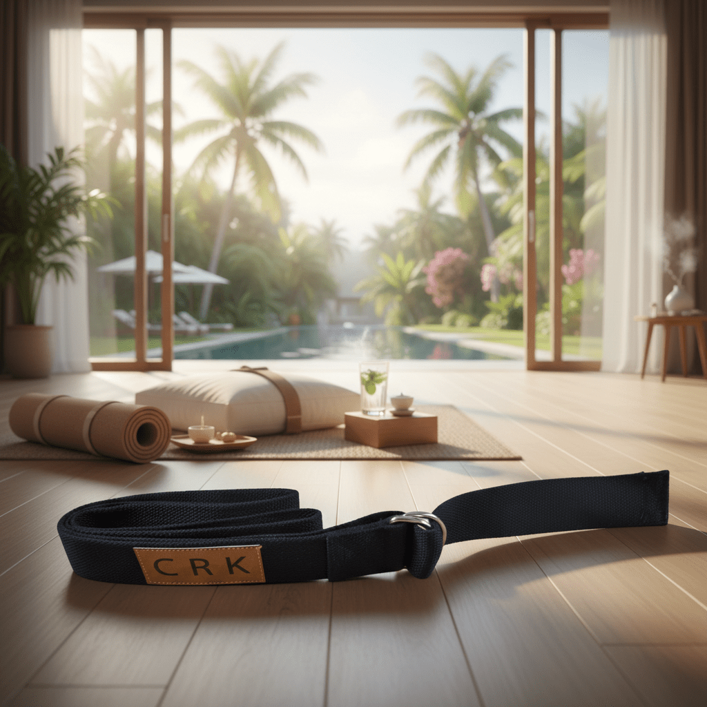 Crk Yoga Mat Carrying Strap and Exercise Strap • The Black Strap