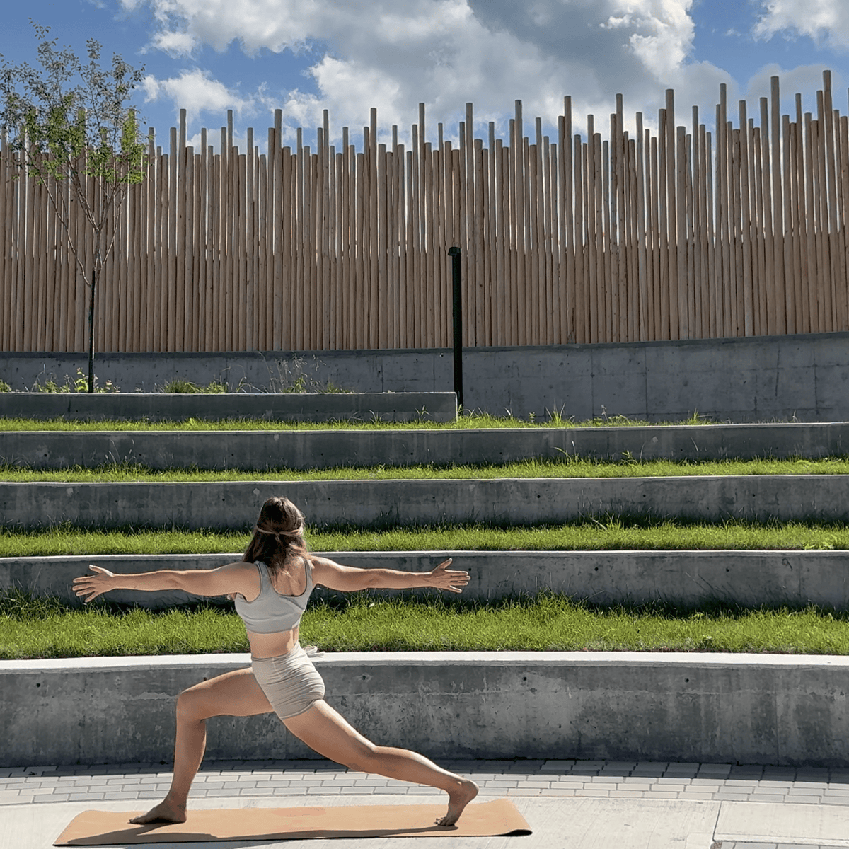 Crk Yoga Mat made of Organic Cork and Natural Rubber, 5mm Thick • The Flowers Mat
