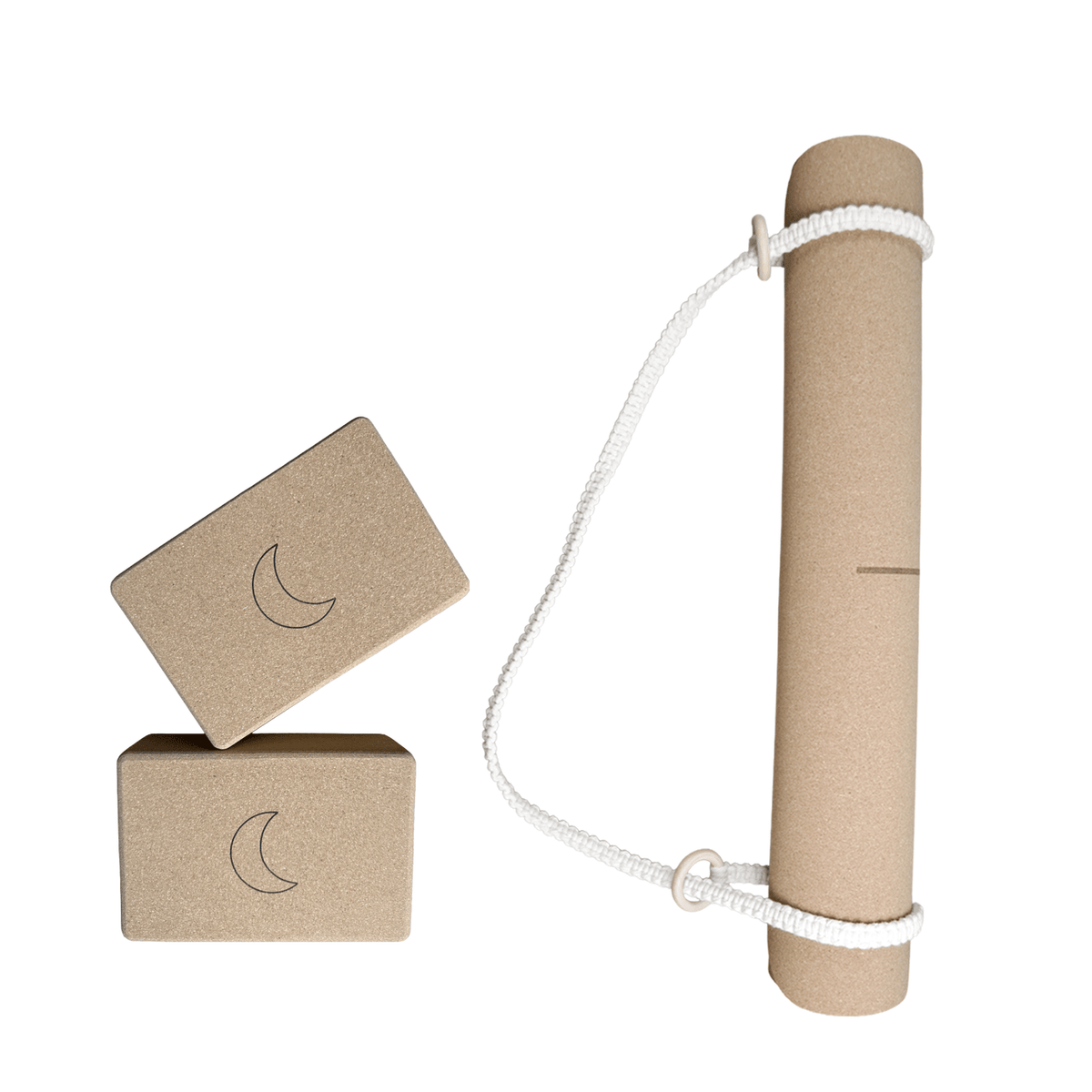 Tapis de yoga Crk en liège biologique et caoutchouc naturel recyclé, 4 mm d'épaisseur • Le tapis Lune ✨ NOUVEAU