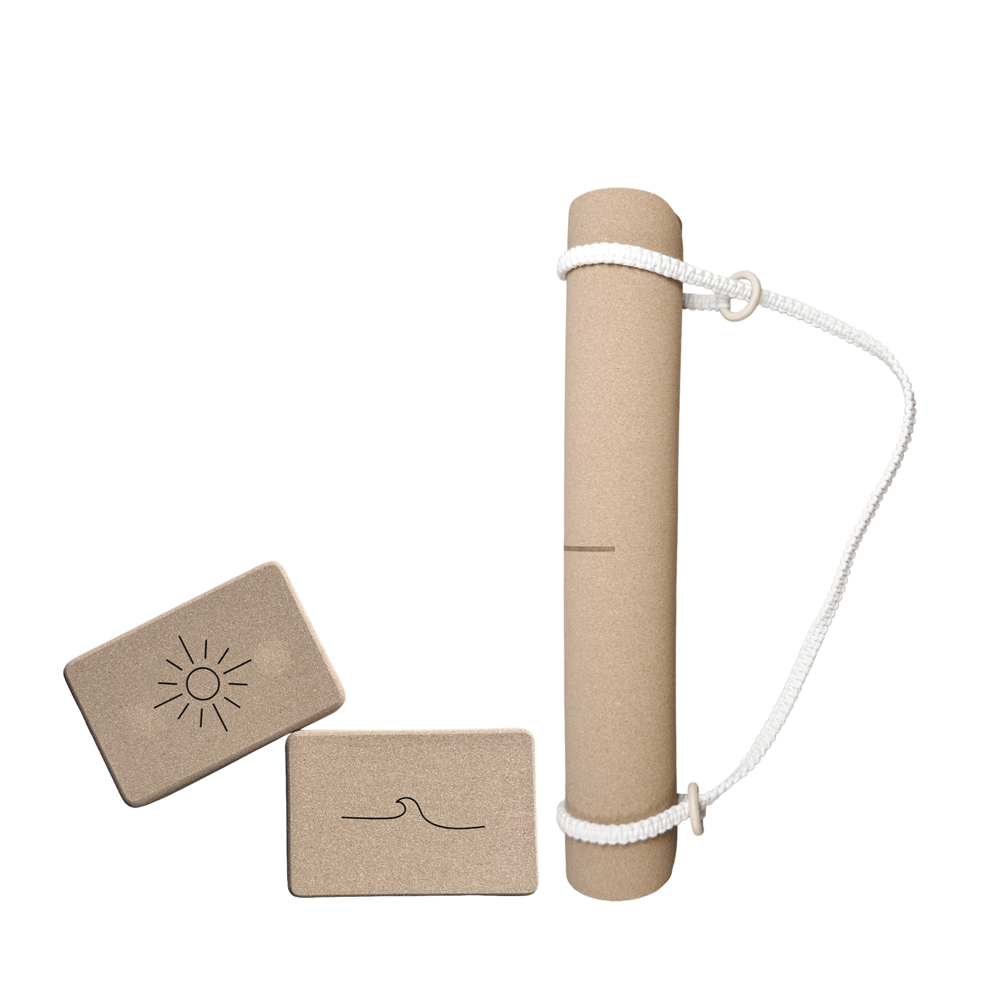 Crk Yoga Mat made of Organic Cork and Recycled Natural Rubber, 4mm Thick • The Moon Mat ✨ NEW