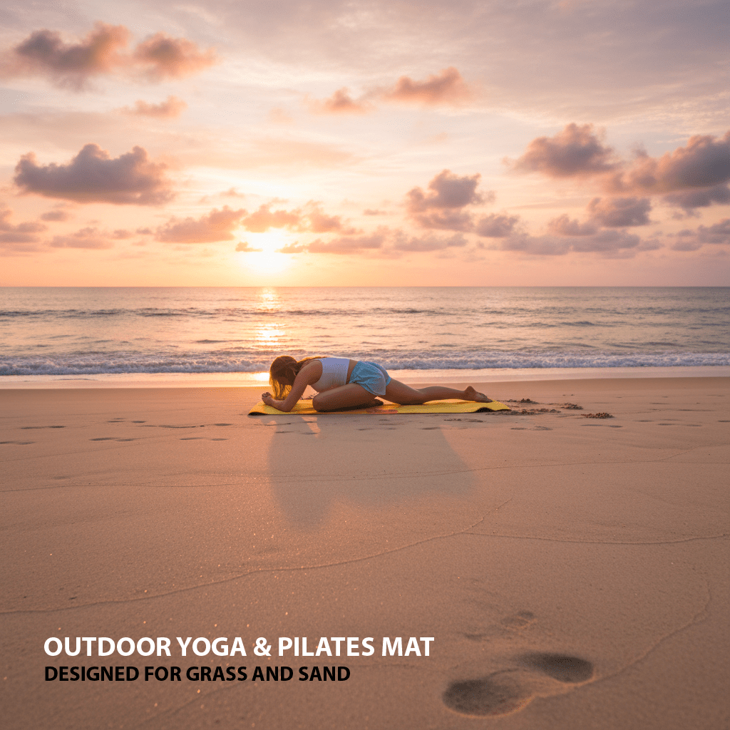 Crk Yoga Mat made of Organic Hemp and Natural Rubber, 5mm Thick • The Limited Edition Yellow Mat