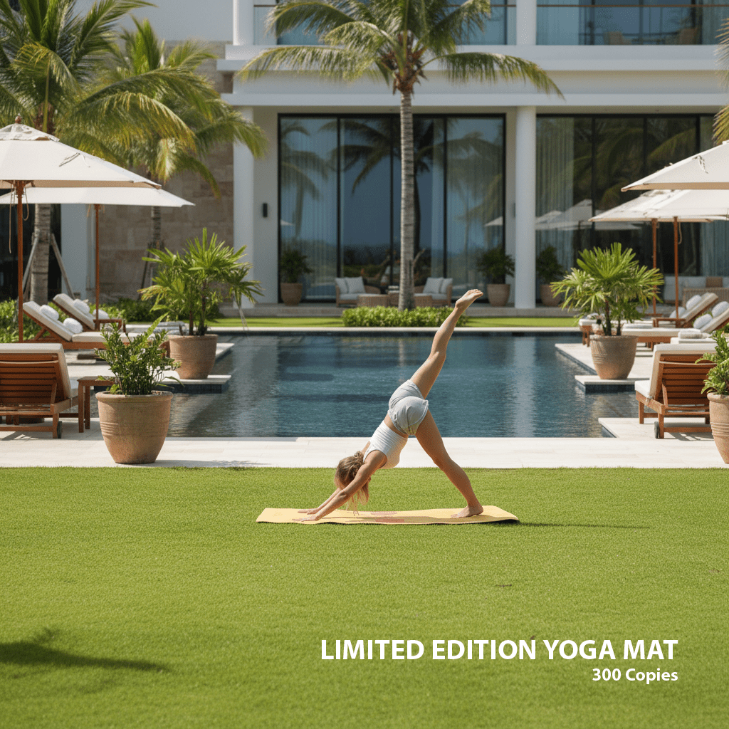 Crk Yoga Mat made of Organic Hemp and Natural Rubber, 5mm Thick • The Limited Edition Yellow Mat