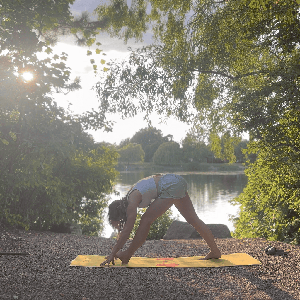 Crk Yoga Mat made of Organic Hemp and Natural Rubber, 5mm Thick • The Limited Edition Yellow Mat