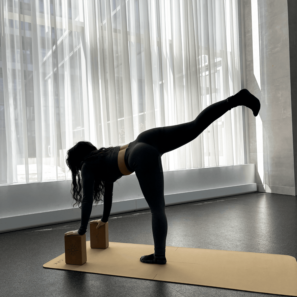 Crk's 3" Yoga Blocks Made of Organic Cork • Sun & Wave