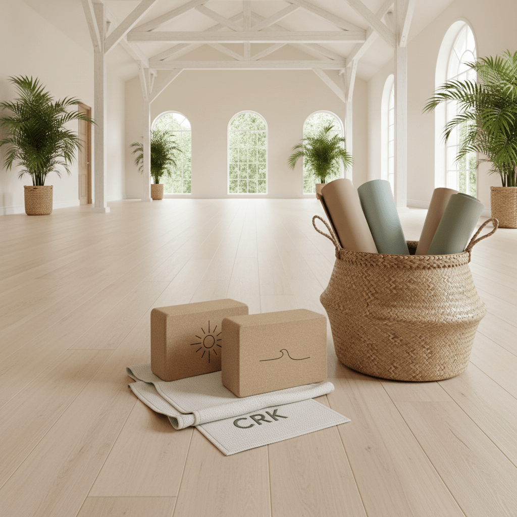Crk's 3" Yoga Blocks Made of Organic Cork • Sun & Wave