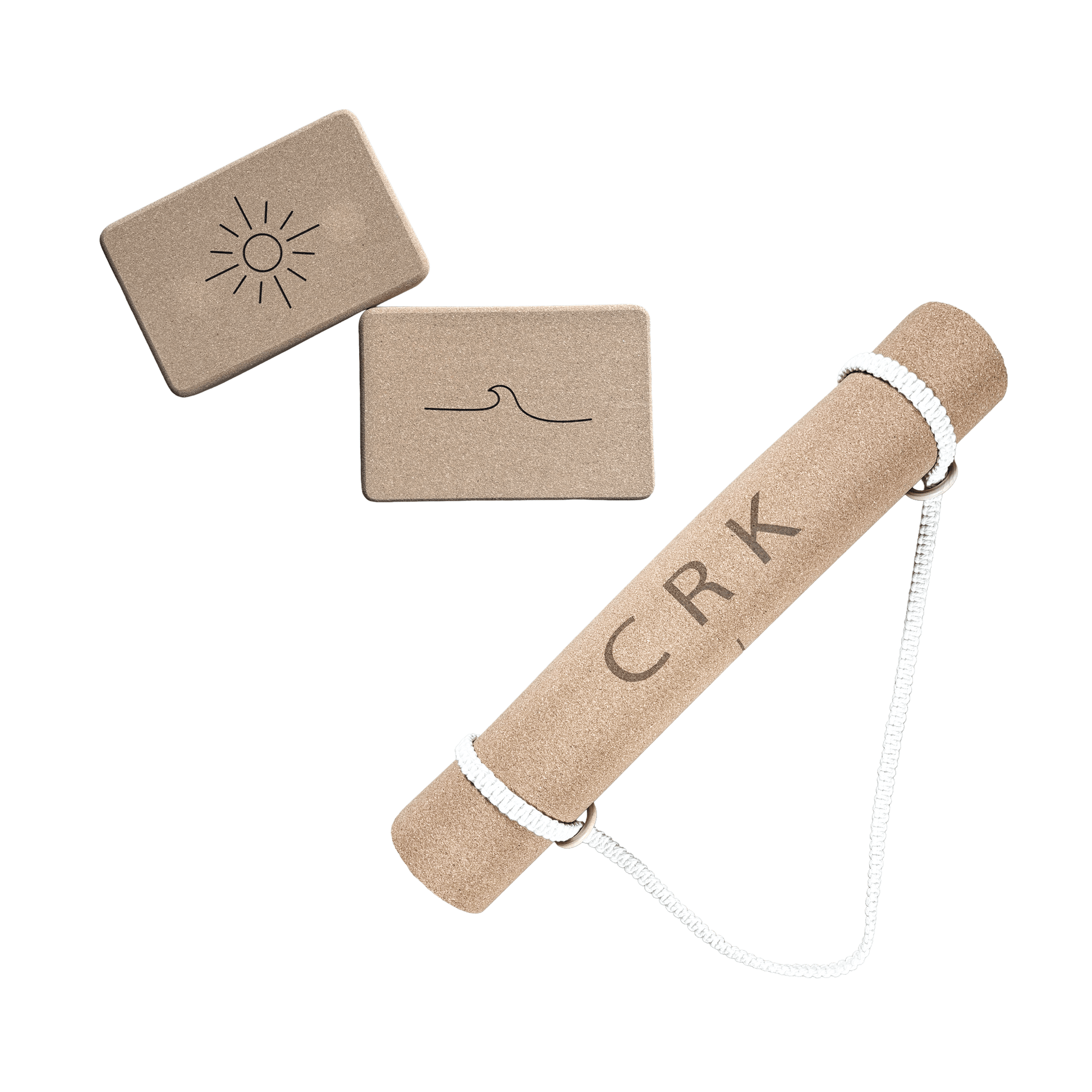 Crk's Organic Cork Yoga Mat with Natural Rubber, 4mm Thick • The Standard Mat Begin Yoga