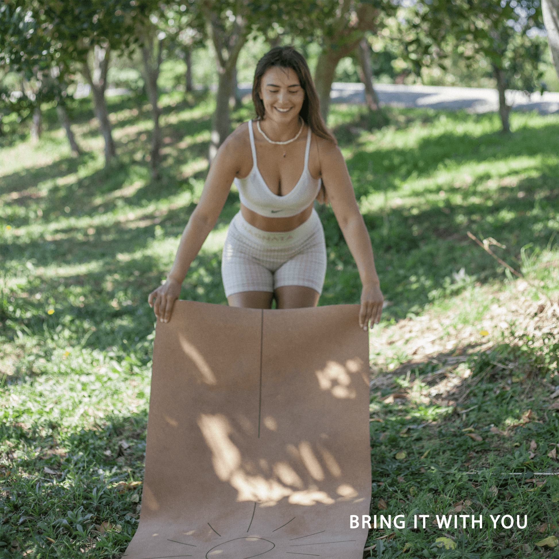 Crk's Organic Cork Yoga Mat with Recycled Natural Rubber, 4mm Thick • The Sun Mat