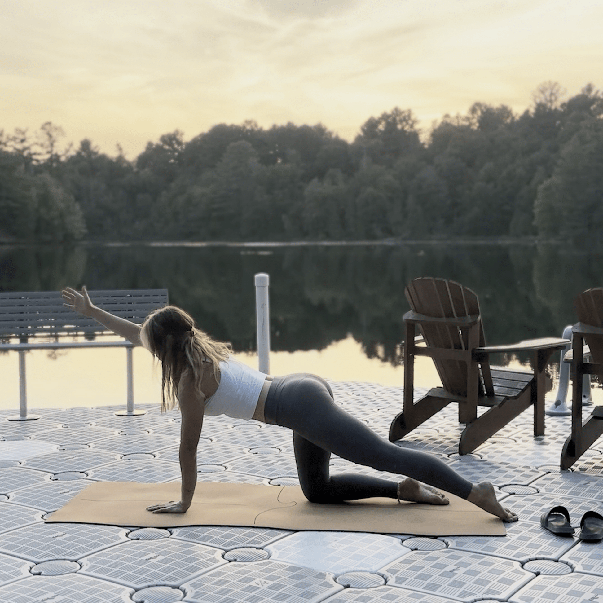 Crk's Organic Cork Yoga Mat with Recycled Natural Rubber, 4mm Thick • The Wave Mat