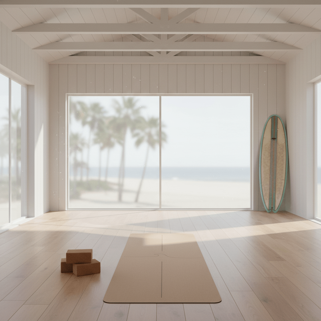 Crk's Organic Cork Yoga Mat with Recycled Natural Rubber, 4mm Thick • The Wave Mat